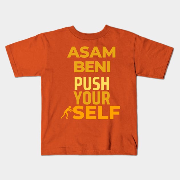 Push yourself Kids T-Shirt by TKM Studios